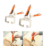 Maxbell 2pcs 6in 14in C Clamp Vise Grip Locking Regular Tip Multi Pincers Tongs