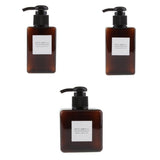 Maxbell 3pcs Foaming Soap Pump Dispenser Cosmetic Container Bottle Brown