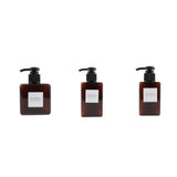 Maxbell 3pcs Foaming Soap Pump Dispenser Cosmetic Container Bottle Brown