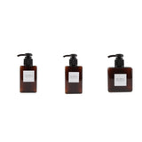 Maxbell 3pcs Foaming Soap Pump Dispenser Cosmetic Container Bottle Brown