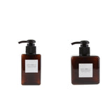 Maxbell 2pcs Foaming Soap Pump Dispenser Cosmetic Container Bottle 100ml 250ml Brown