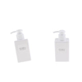 Maxbell 2pcs Foaming Soap Pump Dispenser Cosmetic Container Bottle 100ml 150ml White