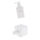 Maxbell 2pcs Foaming Soap Pump Dispenser Cosmetic Container Bottle 100ml 250ml White