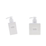 Maxbell 2pcs Foaming Soap Pump Dispenser Cosmetic Container Bottle 100ml 250ml White