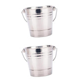 Maxbell 2PCS Portable Stainless Steel Ice Bucket Champagne Wine Beer Cooler 1.5L/2L