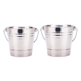 Maxbell 2PCS Portable Stainless Steel Ice Bucket Champagne Wine Beer Cooler 1.5L/2L