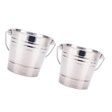 Maxbell 2PCS Portable Stainless Steel Ice Bucket Champagne Wine Beer Cooler 1.5L/2L