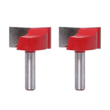 Maxbell 2pcs 8mm Shank Cleaning Bottom Milling Cutter Router Bit Woodworking 32mm