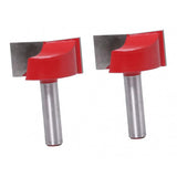 Maxbell 2pcs 8mm Shank Cleaning Bottom Milling Cutter Router Bit Woodworking 32mm