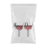 Maxbell 2pcs 8mm Shank Cleaning Bottom Milling Cutter Router Bit Woodworking 32mm