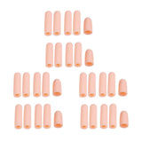 Maxbell 30Pcs Thumb Protector Splint Silicone Gel Finger Sleeves Cap Cover Tube Skin
