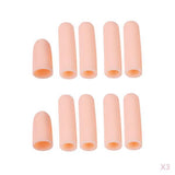 Maxbell 30Pcs Thumb Protector Splint Silicone Gel Finger Sleeves Cap Cover Tube Skin