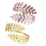Maxbell 2pcs Swirl Leaf Shape Upper Arm Cuff Armlet Armband Bangle Bracelet Gifts