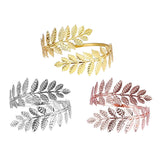 Maxbell 3pcs Swirl Leaf Shape Upper Arm Cuff Armlet Armband Bangle Bracelet