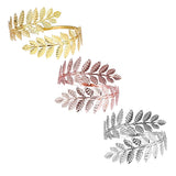 Maxbell 3pcs Swirl Leaf Shape Upper Arm Cuff Armlet Armband Bangle Bracelet