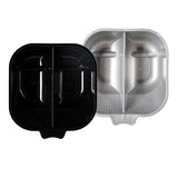 Maxbell 2pcs 2 Spaces Hair Dye Mixing Bowl DIY Coloring Cream Tray Black/Silver
