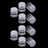 Maxbell Empty Loose Powder Case w/ Sifter Refillable Eyeshadow Blusher Jars 3ml 10x