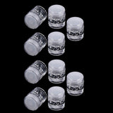 Maxbell Empty Loose Powder Case w/ Sifter Refillable Eyeshadow Blusher Jars 3ml 10x
