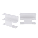 Maxbell White Plastic Tweezers Display Stand Holder Shelf For Eyelash Extensions 2x