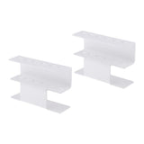 Maxbell White Plastic Tweezers Display Stand Holder Shelf For Eyelash Extensions 2x