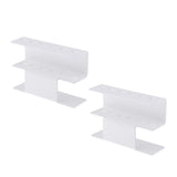 Maxbell White Plastic Tweezers Display Stand Holder Shelf For Eyelash Extensions 2x