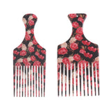 Maxbell Men Women Oily Hair Comb Hairdressing Slick Back Hairstyle Brush Tool 2 Size