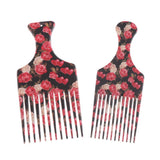 Maxbell Men Women Oily Hair Comb Hairdressing Slick Back Hairstyle Brush Tool 2 Size