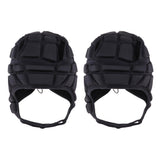 Maxbell 2pcs Padded Soccer Football Rugby Goalkeeper Head Guard Helmet Protector Hat