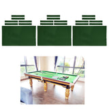 Maxbell 3x Wool Billiard Pool Table Cloth 9ft Pool Table Felt Accessories Green 9ft