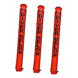 Maxbell 3 Pcs 4Ft Scuba Diving Surface Marker Buoy SMB Underwater Buoy Float Orange