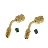 Maxbell 2x 5/16" Female SAE to 1/4" Male SAE Swivel Adapter for R410a w/Thimble