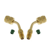 Maxbell 2x 5/16" Female SAE to 1/4" Male SAE Swivel Adapter for R410a w/Thimble