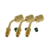 Maxbell 3x 5/16" Female SAE to 1/4" Male SAE Swivel Adapter for R410a w/Thimble