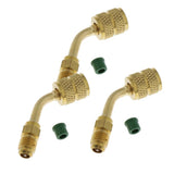 Maxbell 3x 5/16" Female SAE to 1/4" Male SAE Swivel Adapter for R410a w/Thimble