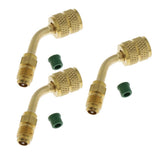 Maxbell 3x 5/16" Female SAE to 1/4" Male SAE Swivel Adapter for R410a w/Thimble