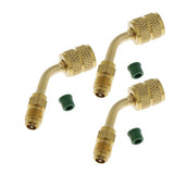 Maxbell 3x 5/16" Female SAE to 1/4" Male SAE Swivel Adapter for R410a w/Thimble