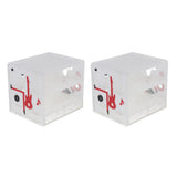 Maxbell 2pcs/set Acrylic Storage Drawer Rack Acrylic Organizer Tray Drawer