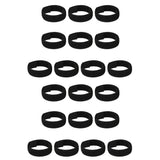 Maxbell 8x Chicken Collar Anti Crow Rooster Collar Poultry Chicken Supplies Black