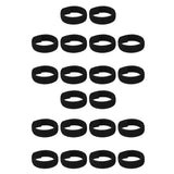 Maxbell 8x Chicken Collar Anti Crow Rooster Collar Poultry Chicken Supplies Black