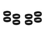 Maxbell 8x Chicken Collar Anti Crow Rooster Collar Poultry Chicken Supplies Black