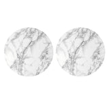 Maxbell 2pcs Polyester Table Cover Cloth Kitchen Tablecloth 47" Round Marble Pattern