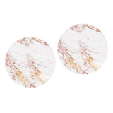 Maxbell 2pcs Waterproof Table Cover Kitchen Elastic Edged Tablecloth Marble Grain