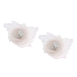 Maxbell 2pcs LED Isis Wing Glow Light Up Belly Dance Costume with Sticks Performance