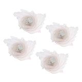 Maxbell 4pcs LED Isis Wing Glow Light Up Belly Dance Costume with Sticks Performance