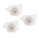 Maxbell 3pcs LED Isis Wing Glow Light Up Belly Dance Costume with Sticks Performance