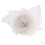 Maxbell 6pcs LED Isis Wing Glow Light Up Belly Dance Costume with Sticks Performance