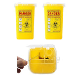 Maxbell 2x Sharps Container Biohazard Needle Disposal  Tattoo Waste Bin 1L