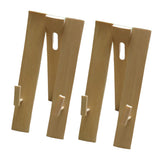 Maxbell 2x Hand Fan Display Stands Bamboo Chinese Folding Fan Holder Base Adjustable