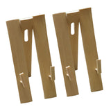 Maxbell 2x Hand Fan Display Stands Bamboo Chinese Folding Fan Holder Base Adjustable