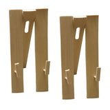 Maxbell 2x Hand Fan Display Stands Bamboo Chinese Folding Fan Holder Base Adjustable